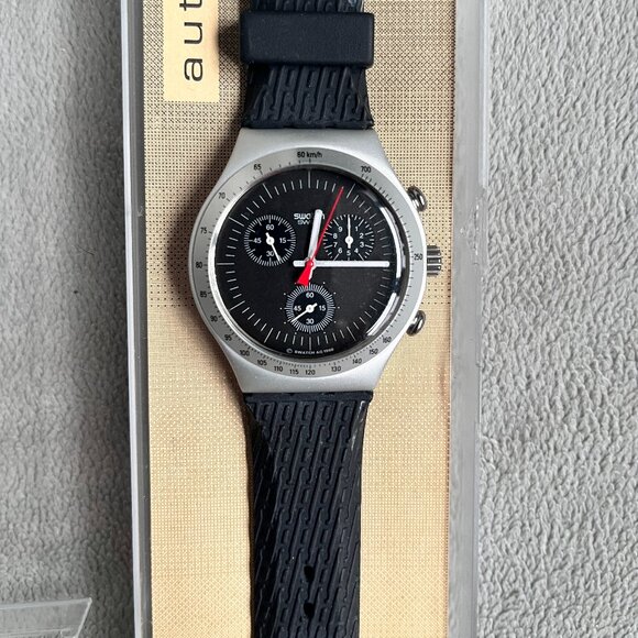 RARE SWATCH WATCH CHRONO TIME CUT TOO YCS1007 1998 - Picture 1 of 5
